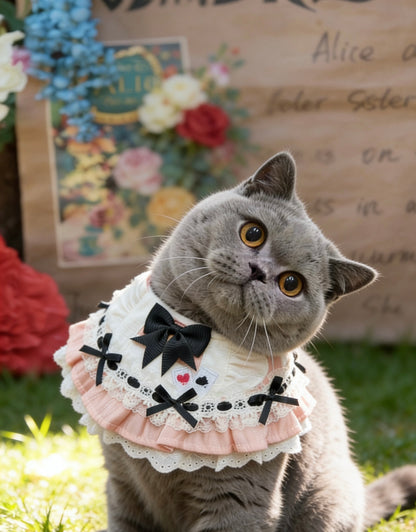 Alice's Azure Dream Collar Scarf-Pink 愛麗絲的女夢幻粉領巾