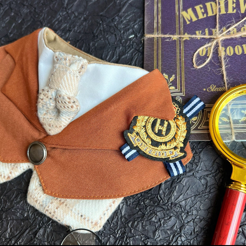 Harry Potter Campus Men's Scarf (Milk Tea) 哈利波特校園男裝圍巾（奶茶色格）