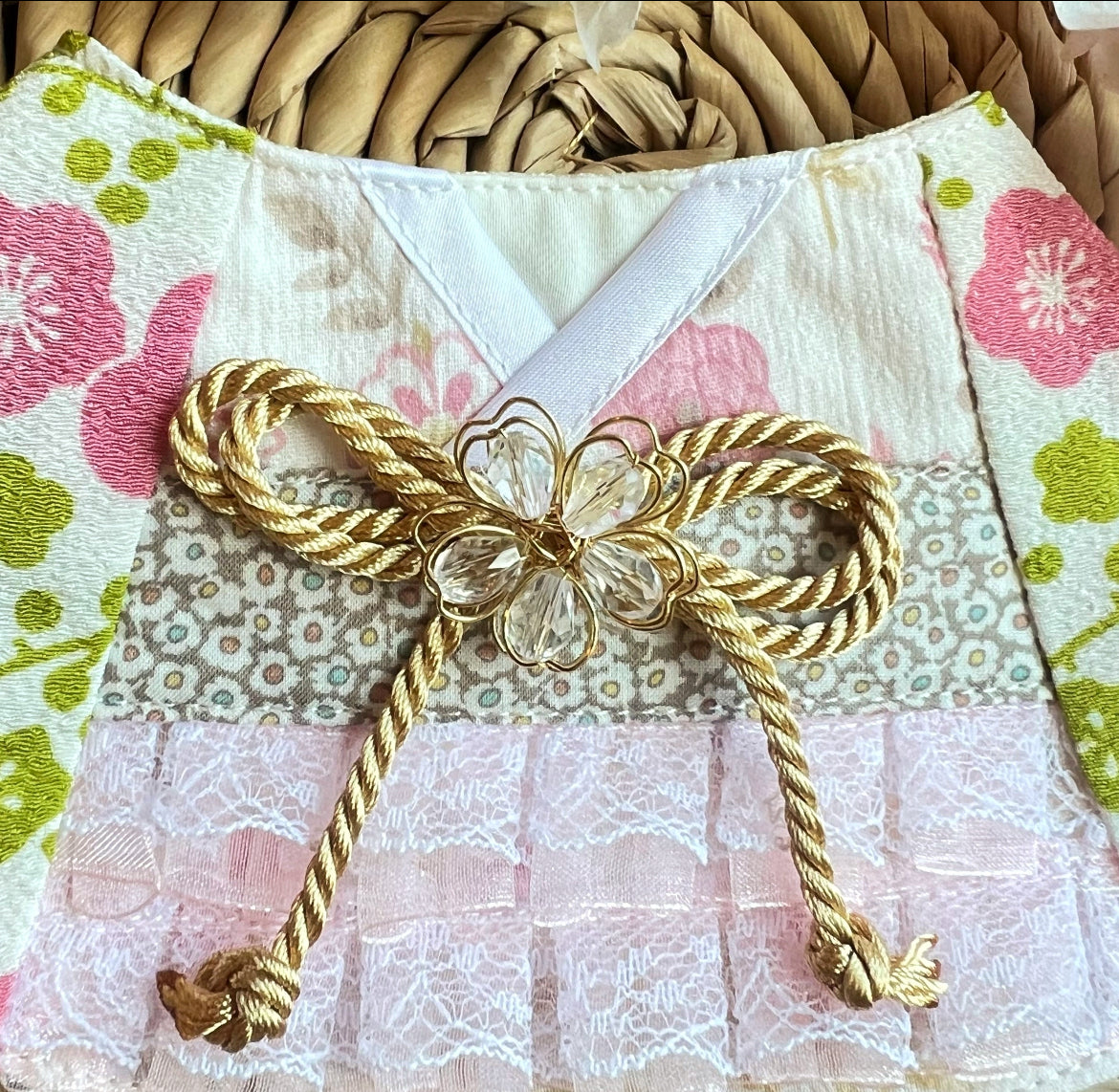 Japanese Cherry Blossom Lace Kimono Scarf 日本櫻花蕾絲和服領巾