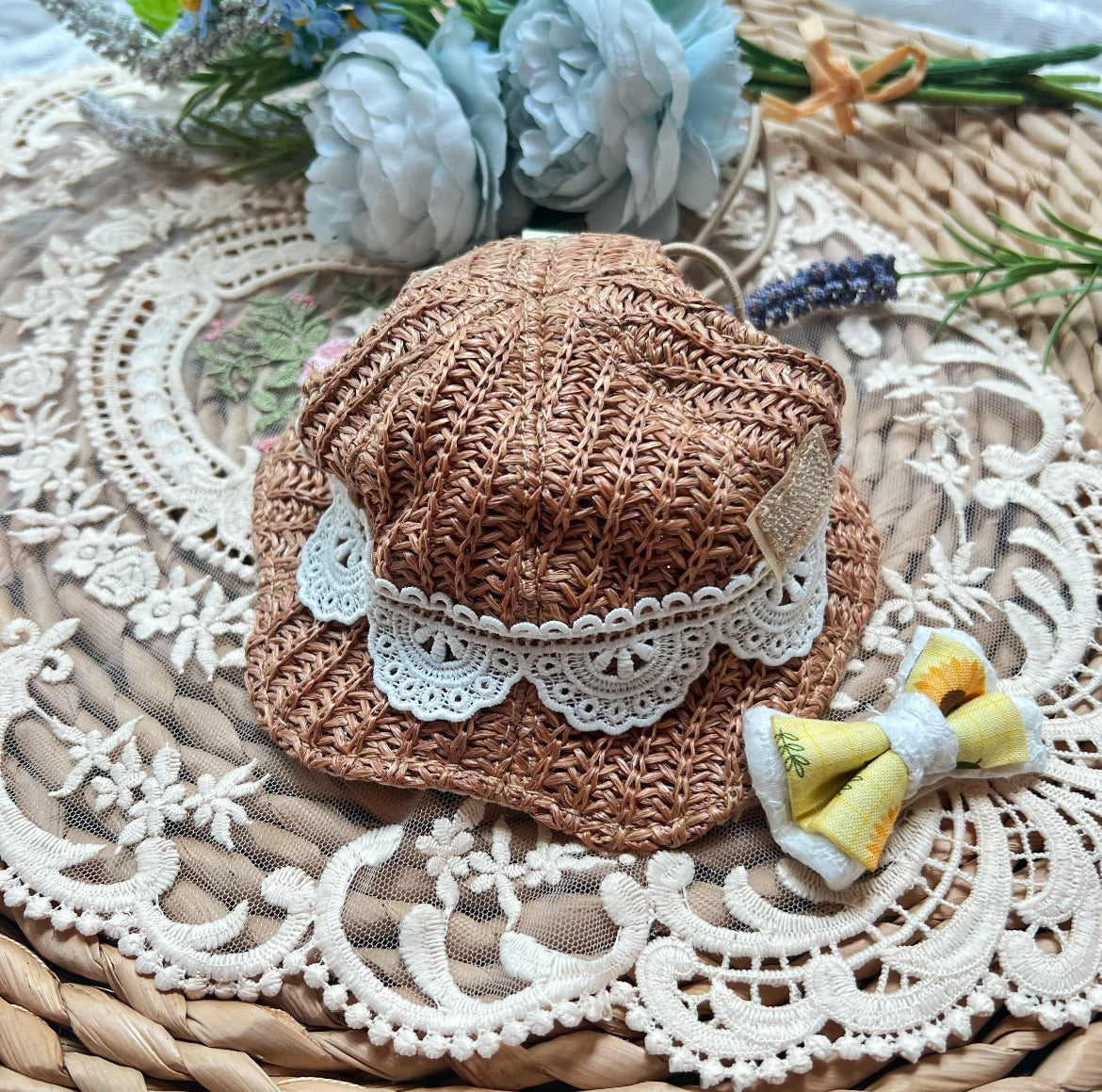 GDC0953 鈎織草帽（深色）