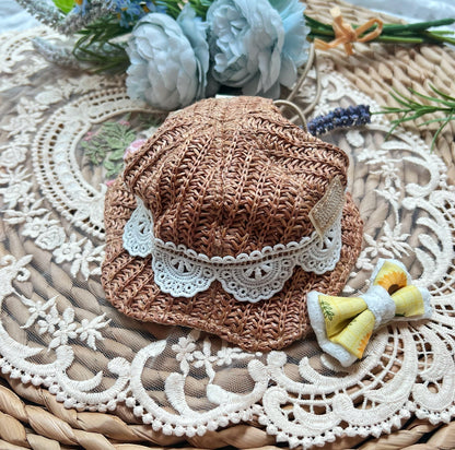 GDC0953 鈎織草帽（深色）