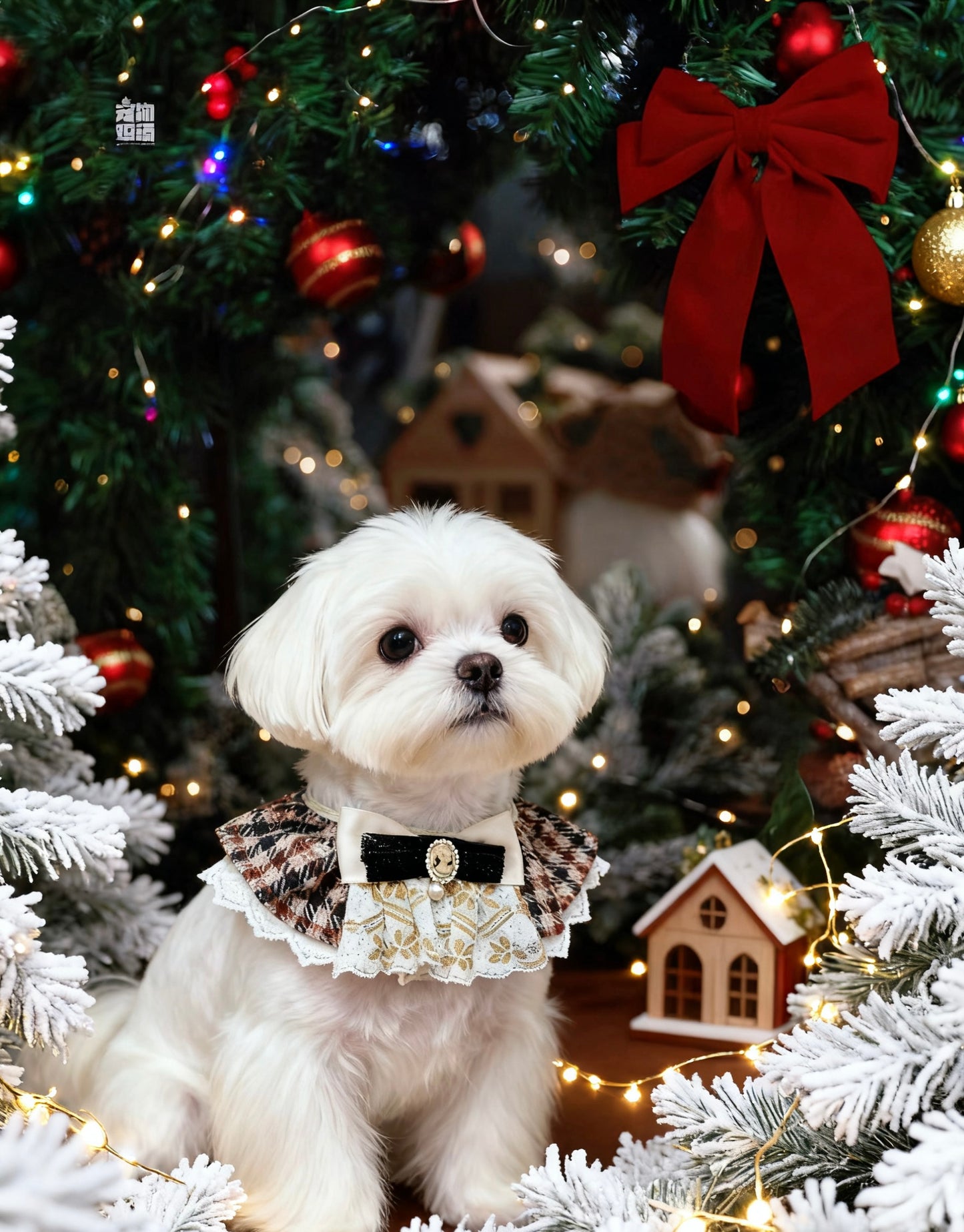 GDC0961 皇室復古啡格女裝圍巾