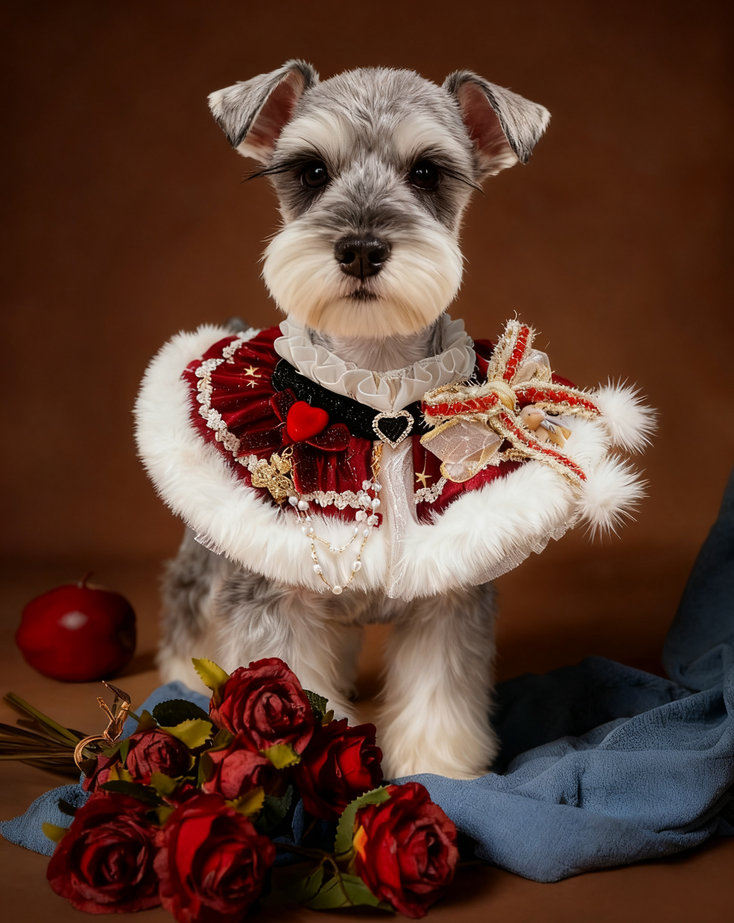 Christmas Gala Ball Scarf (Red) 聖誕華麗舞會圍巾（酒紅色）