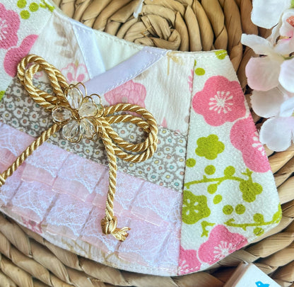 Japanese Cherry Blossom Lace Kimono Scarf 日本櫻花蕾絲和服領巾