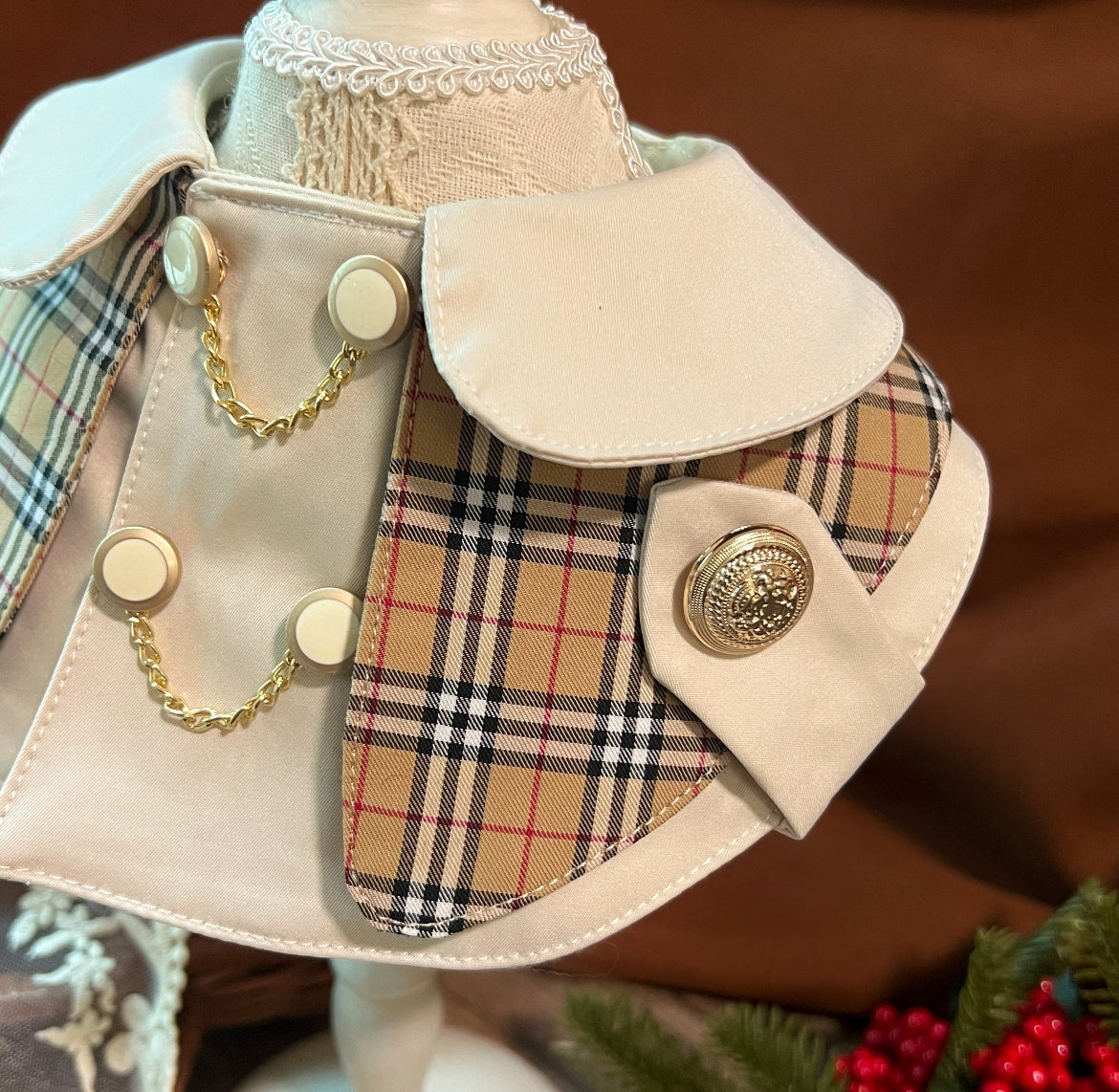 Classic Plaid Coat Scarf 經典卡其格乾濕褸圍巾