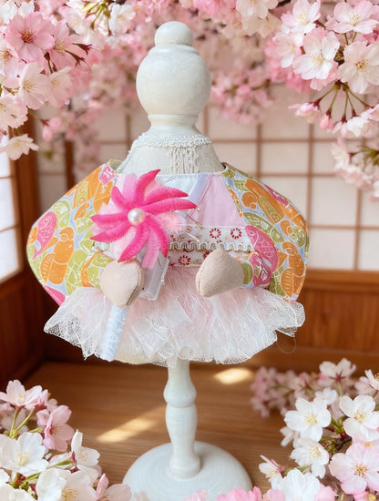 GDC1012 煙火祭典櫻舞和服圍巾（女款）