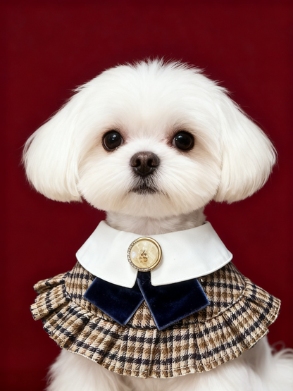 Women Vintage British Scarf (Blue) 復古英倫女裝圍巾（藍色）