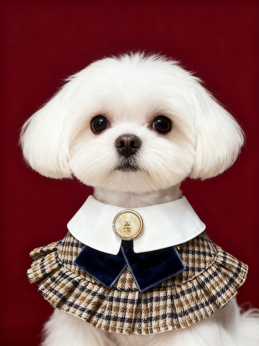 Women Vintage British Scarf (Blue) 復古英倫女裝圍巾（藍色）