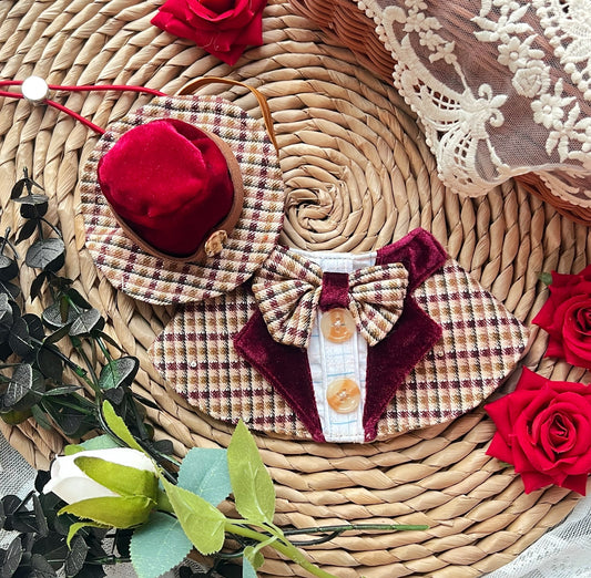 Vintage British Suit Scarf (Red)復古英倫西裝圍巾（紅色）