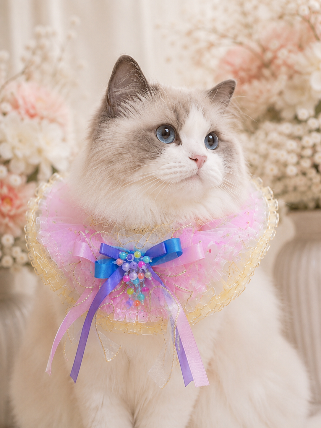 Starmist Moonhue Fairy Cape product view | GutsDogCom