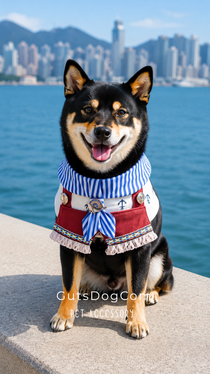 Blue Stripes Sailor Scraft 藍間紋水手領巾