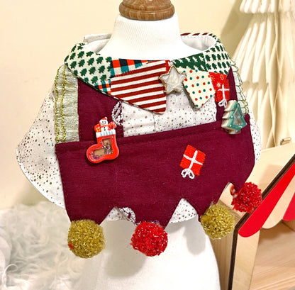 GDC0466 繽紛聖誕小丑圍巾