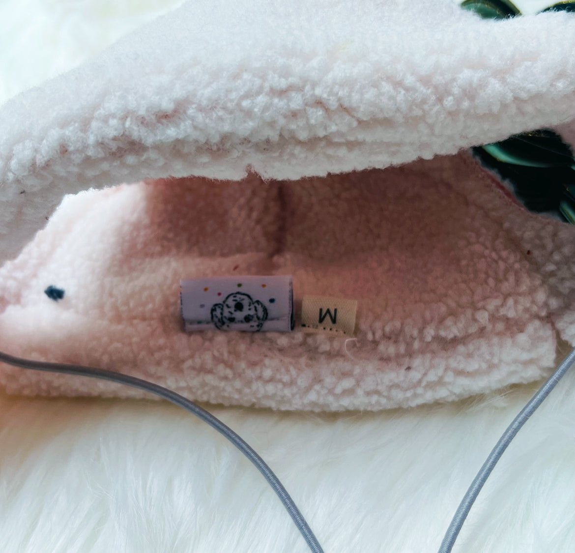 Korean Style Pink Fleece Cap 韓風粉紅毛絨帽