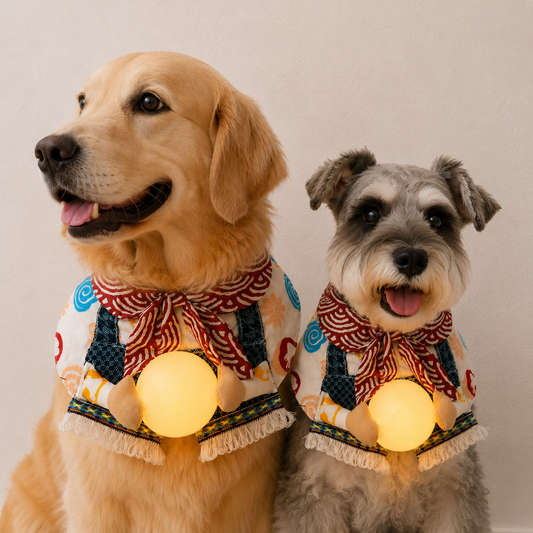 Japanese Moon Embrace pet scarf | GutsDogCom