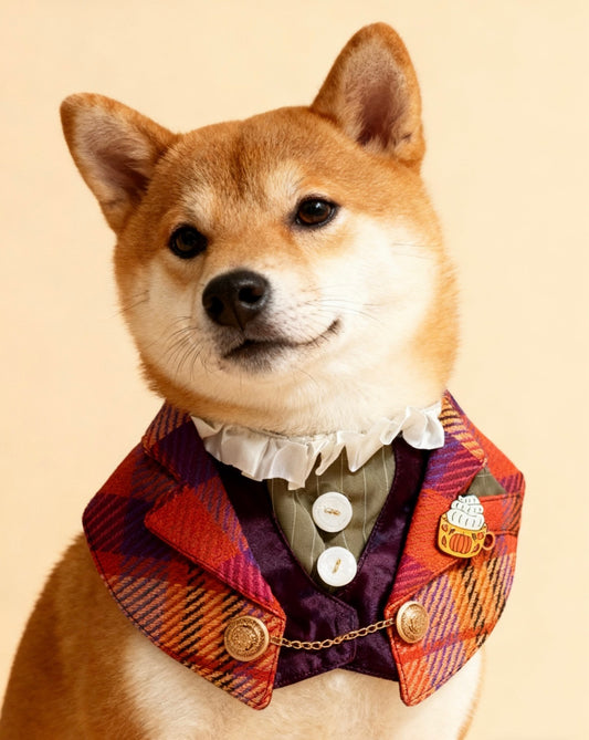 Pumpkin Spice Autumn Gentleman Scarf 秋野南瓜紳士西裝領巾