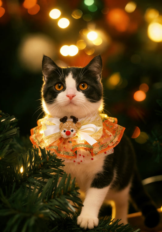 Wish you Merry Christmas Reindeer Scarf (with Flashing Light) 聖誕鹿閃燈圍巾