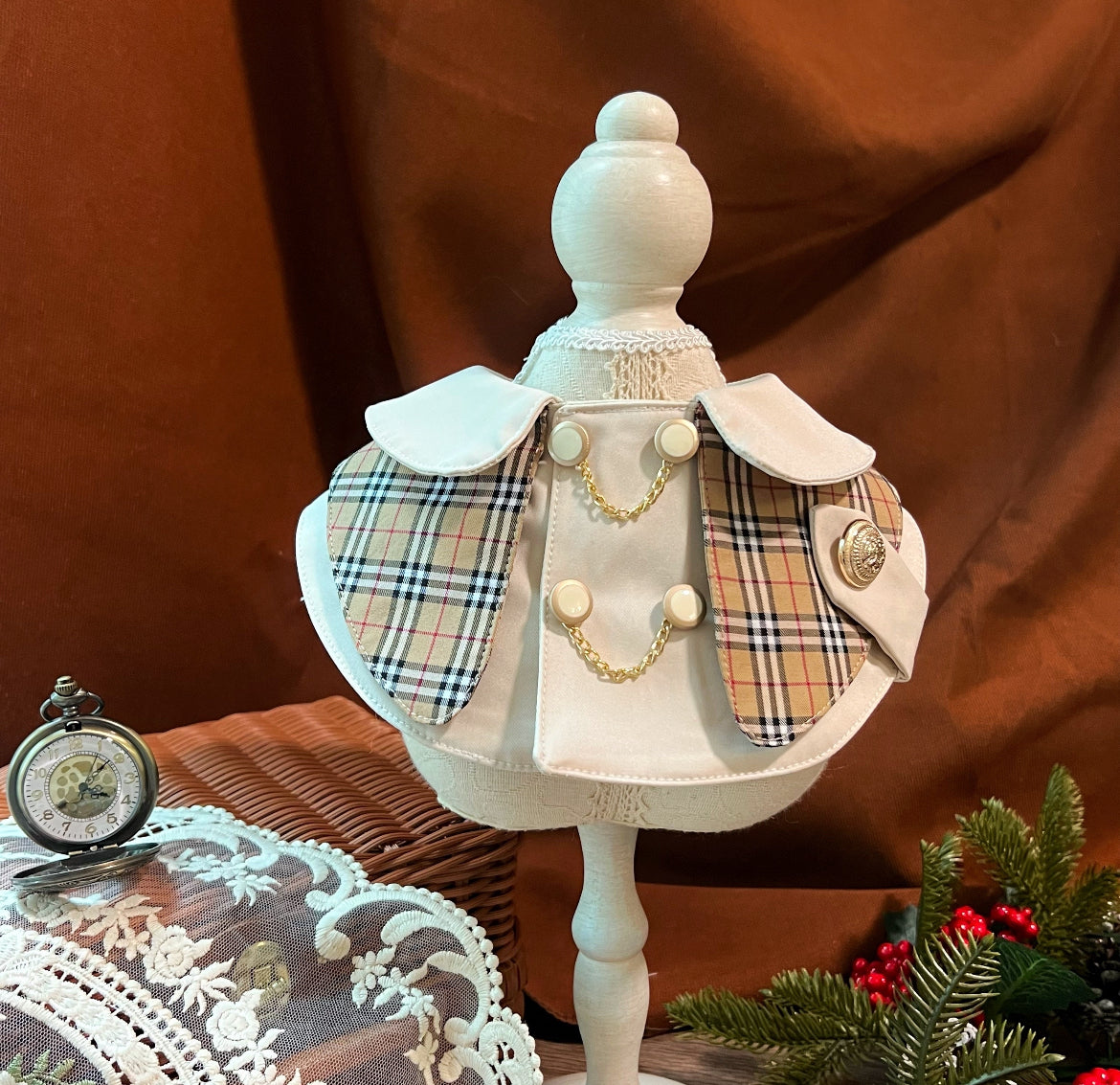 Classic Plaid Coat Scarf 經典卡其格乾濕褸圍巾