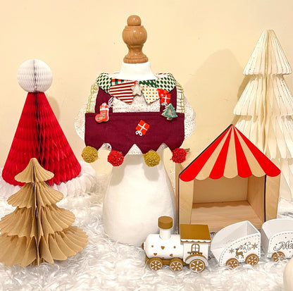 GDC0466 繽紛聖誕小丑圍巾