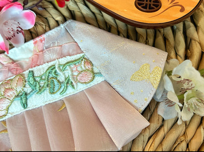 GDC0689 嫦娥奔月圍巾（粉紫配粉紅色）