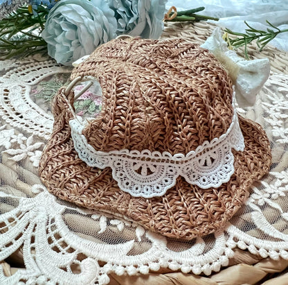 GDC0953 鈎織草帽（深色）