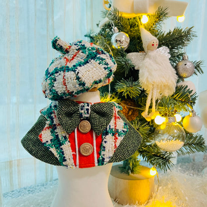 GDC0734 粗毛綠野聖誕畫家帽