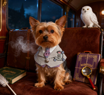 Harry Potter Campus Men's Scarf (Violet Blue) 哈利波特校園男裝圍巾 (紫藍格)
