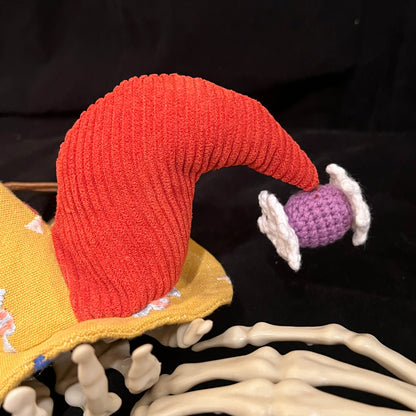 Candy Clown Pet Hat - Yellow Orange