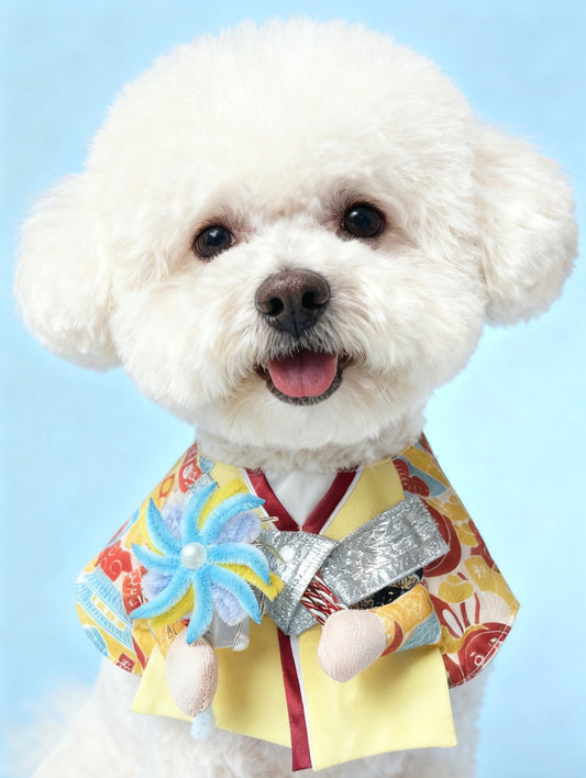 GDC1011 煙火祭典櫻舞和服圍巾（男款）