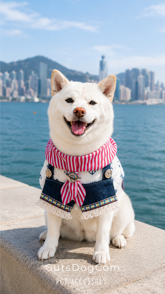 Red Stripes Sailor Scraft 紅間紋水手領巾