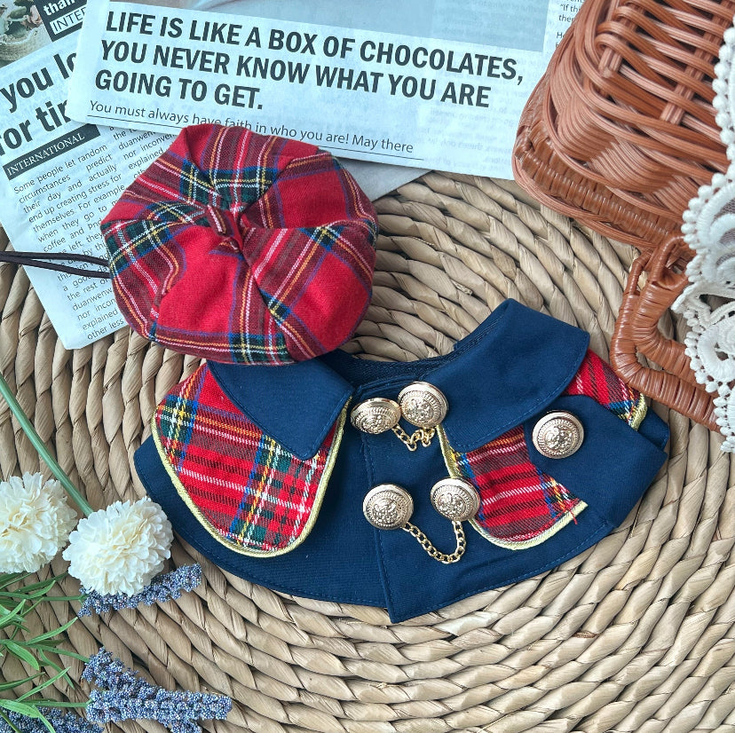 Classic Red Plaid Coat Scarf 蘇格蘭紅格乾濕褸圍巾