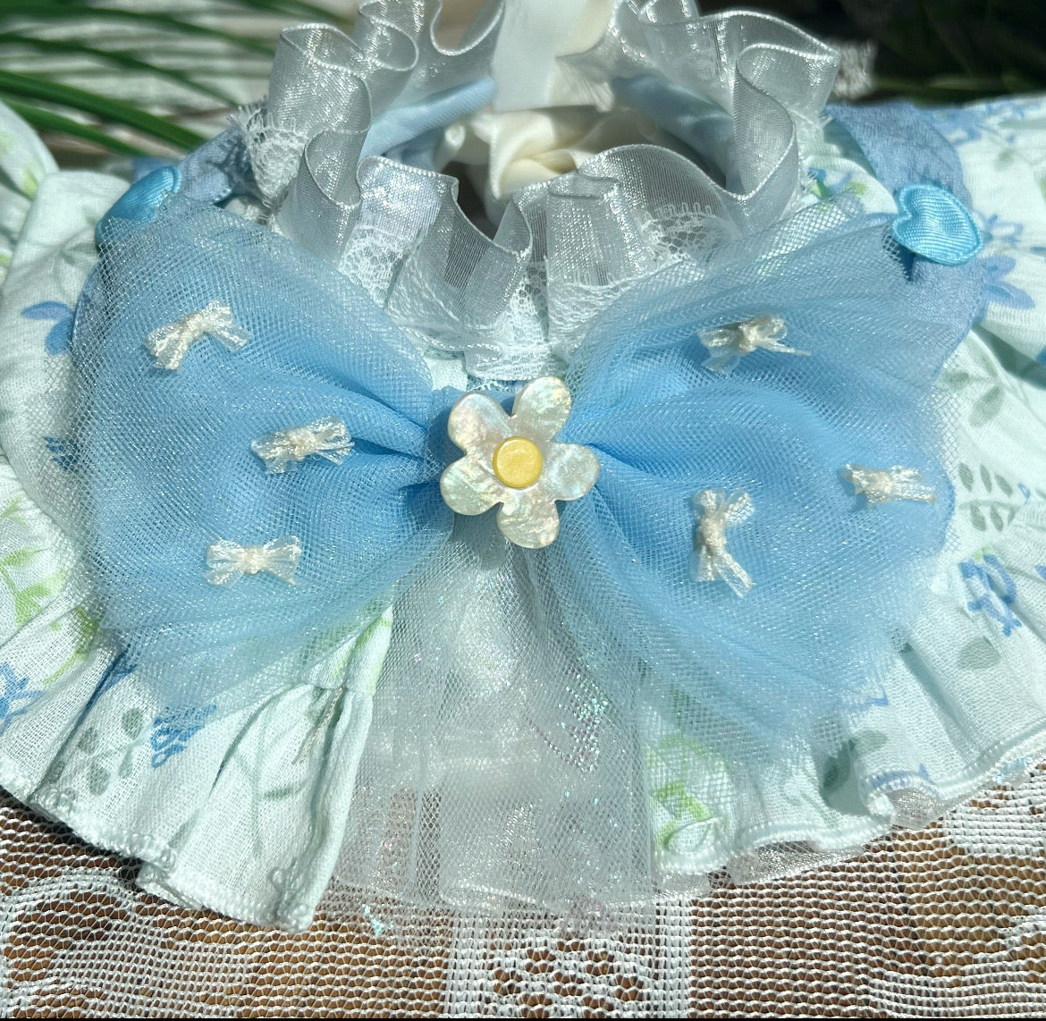 藍星花小仙子紗紗圍巾