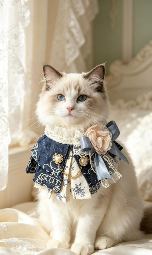 Versailles Denim Lady Scarf 凡爾賽丹寧女裝領巾