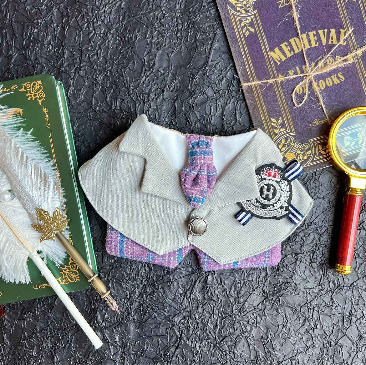 Harry Potter Campus Men's Scarf (Violet Blue) 哈利波特校園男裝圍巾 (紫藍格)