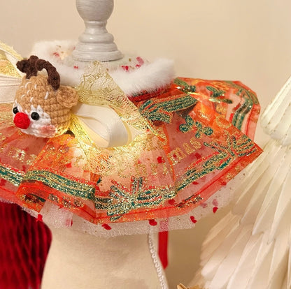 Wish you Merry Christmas Reindeer Scarf (with Flashing Light) 鹿閃燈圍巾