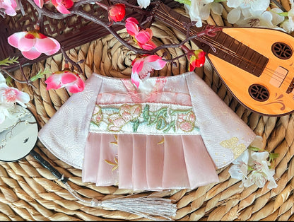 GDC0689 嫦娥奔月圍巾（粉紫配粉紅色）