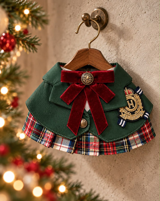 (Pre-order) Noël Tartan Academy – Forest Green Lady Scarf