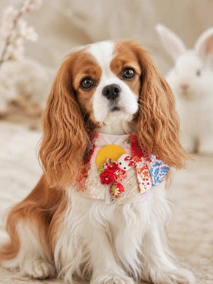 Tsukimi Bunny Kimono Scarf
