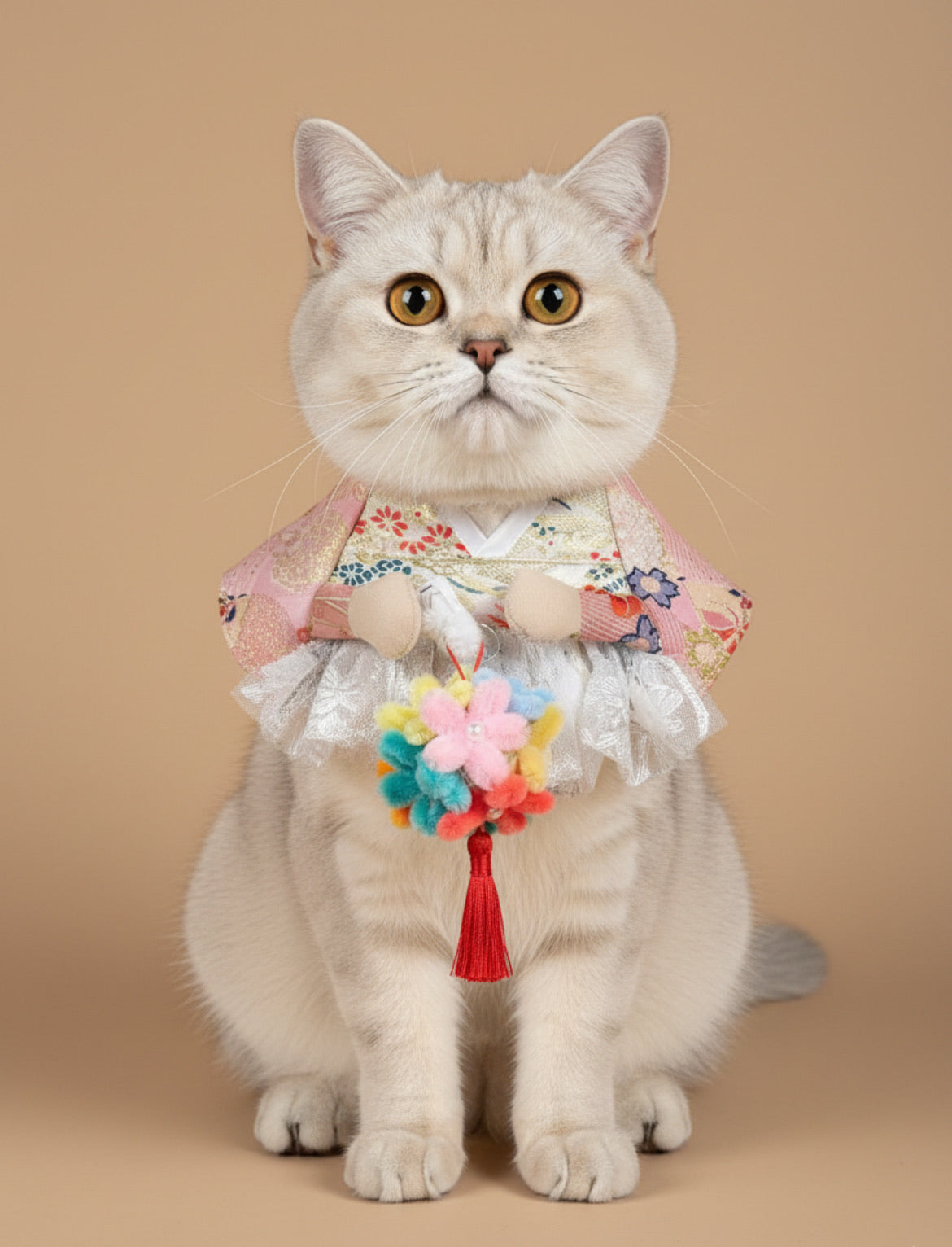 GDC1010 月影輕紡和服圍巾（手提花燈）