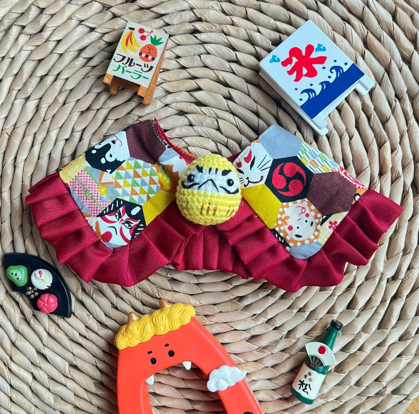 Wafu Dharma Scarf (Red) 和風達摩圍巾（紅色）