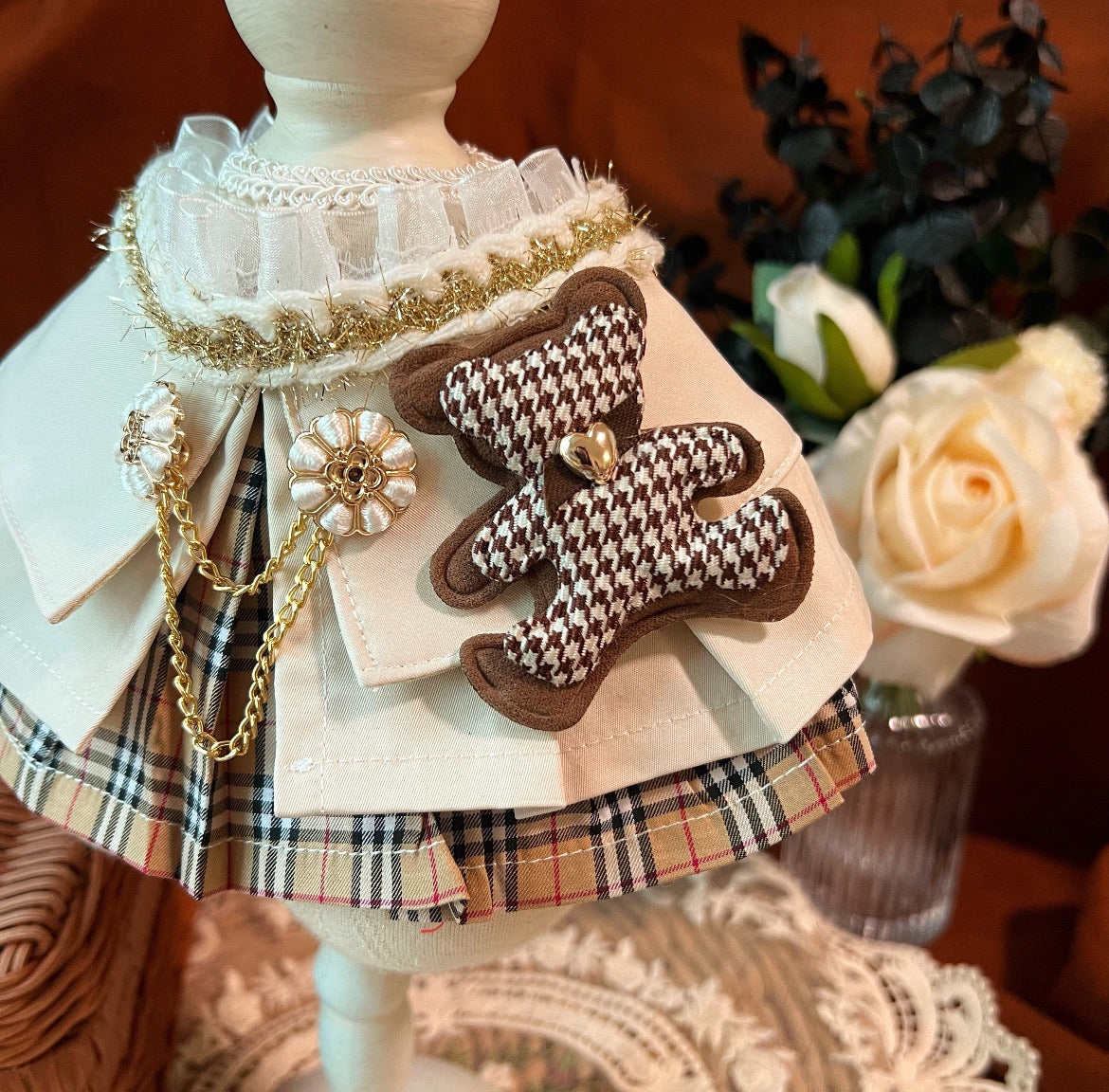 Classic Plaid Women Coat Scarf 經典卡其格女裝圍巾