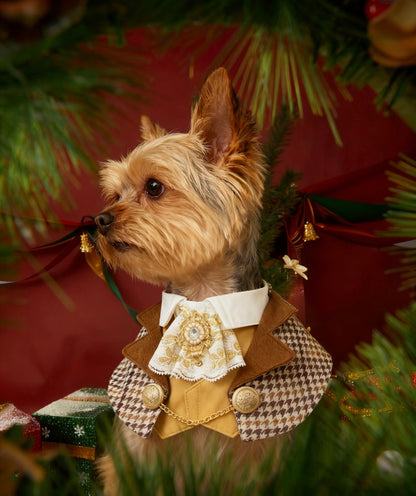 GDC0962 皇室復古啡格紳士圍巾