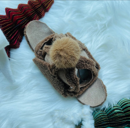 Korean Style Brown Fleece Hat 韓風啡色毛絨帽