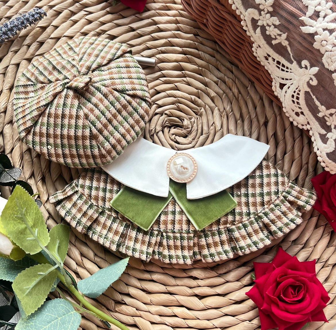 Women Vintage British Scarf (Green) 復古英倫女裝圍巾（綠色）