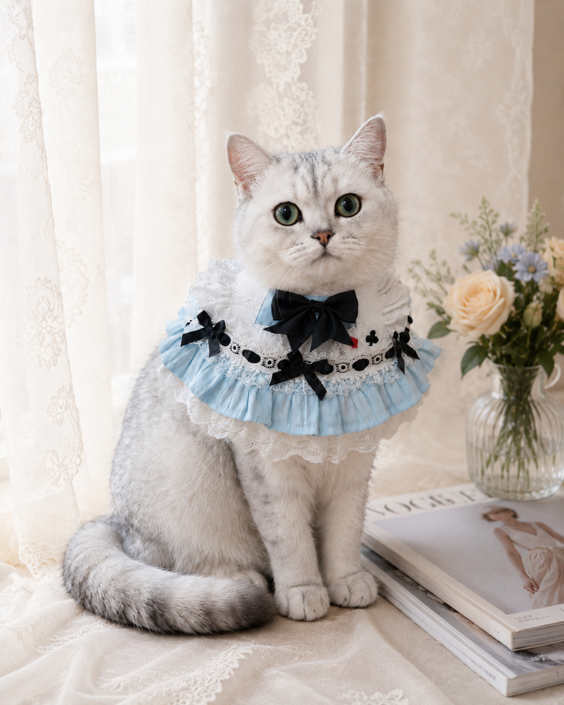 Alice's Azure Dream Collar Scarf 愛麗絲的湛藍夢領巾