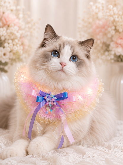Starmist Moonhue light-up pet cape | GutsDogCom