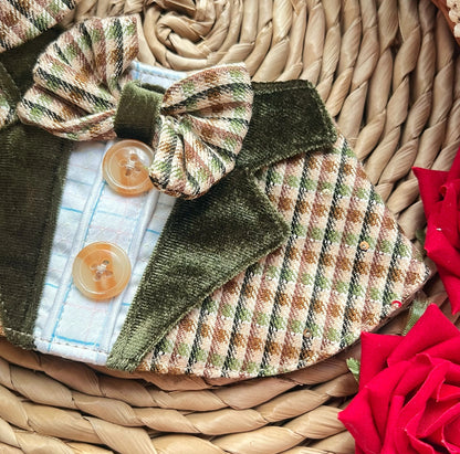 Vintage British Suit Scarf (Green) 復古英倫西裝圍巾（綠色）