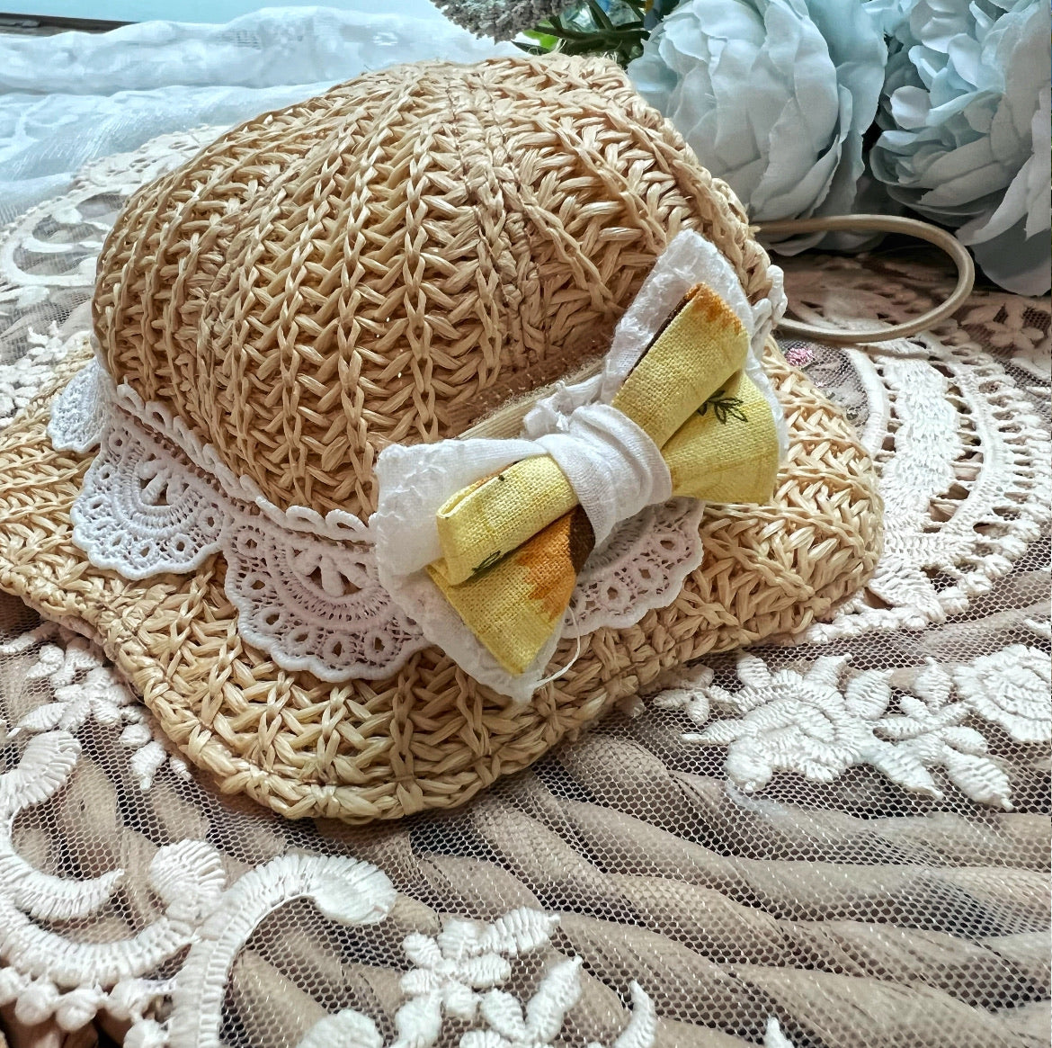 GDC0954 鈎織草帽（淺色）