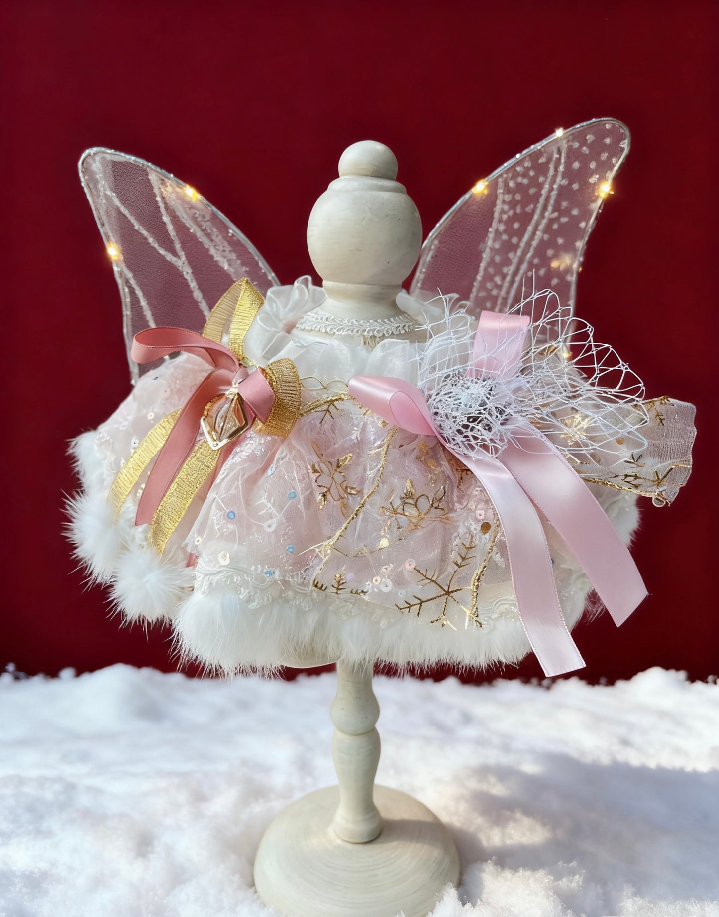 GDC1020 冰雪粉紅色圍巾