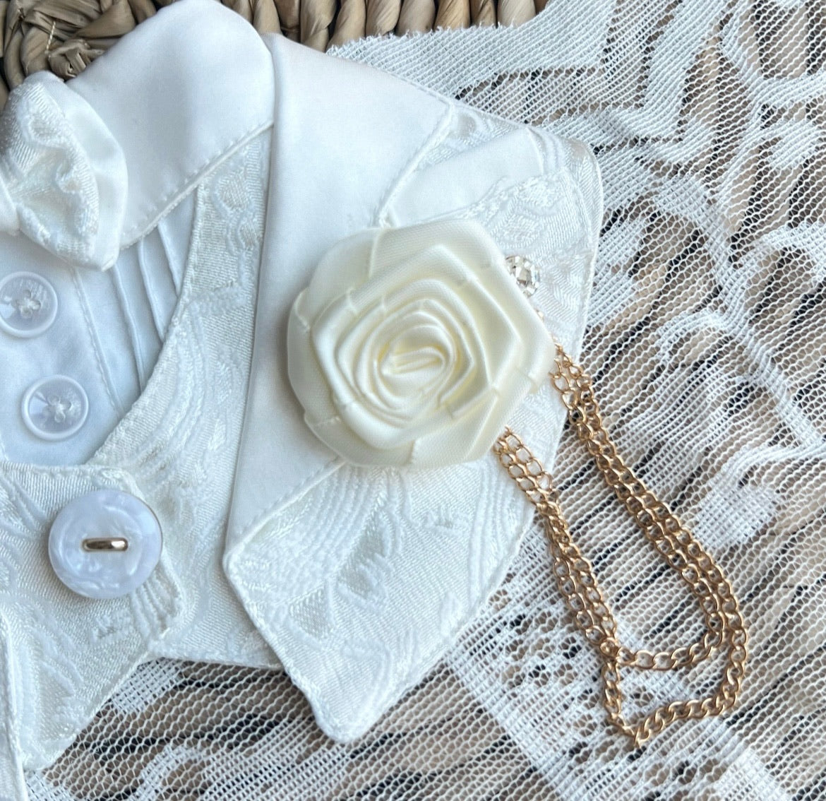 Classical White Attire Scarf 古典婚禮禮服圍巾