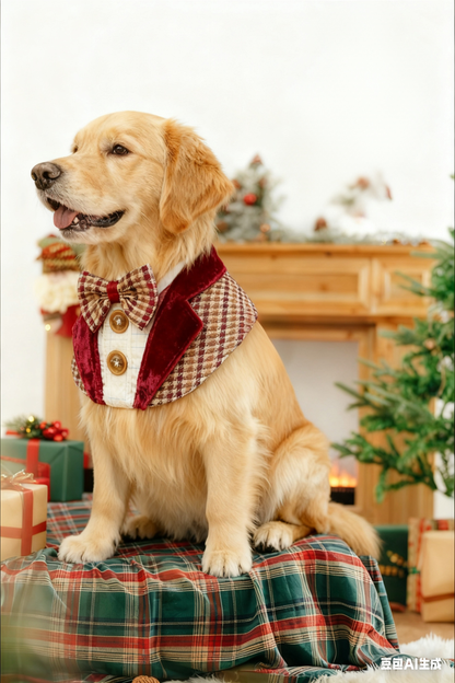 Vintage British Suit Scarf (Red)復古英倫西裝圍巾（紅色）